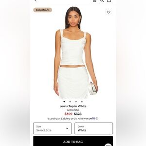 RETROFETE! Elegant White Sleeveless Top